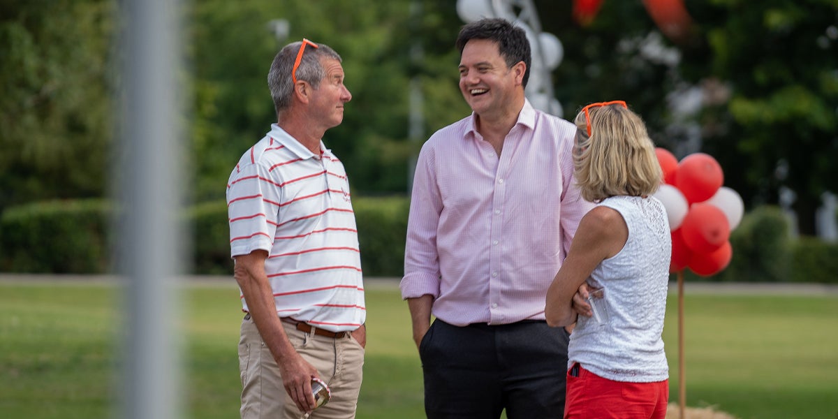 England Hockey staff at a summer party 
