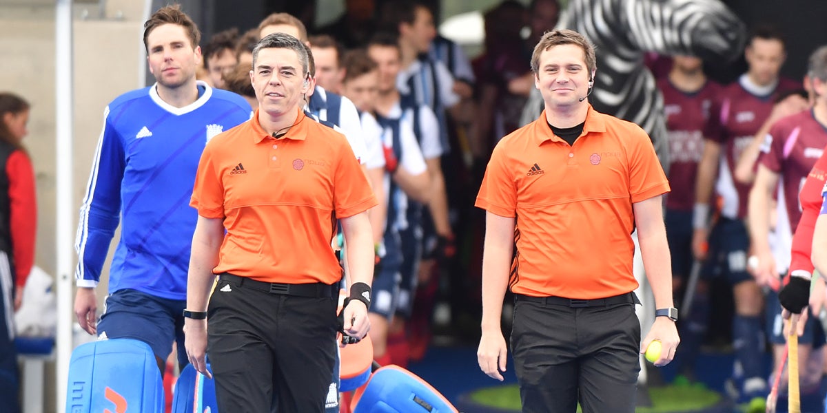Adult Umpires at England Hockey League Finals 